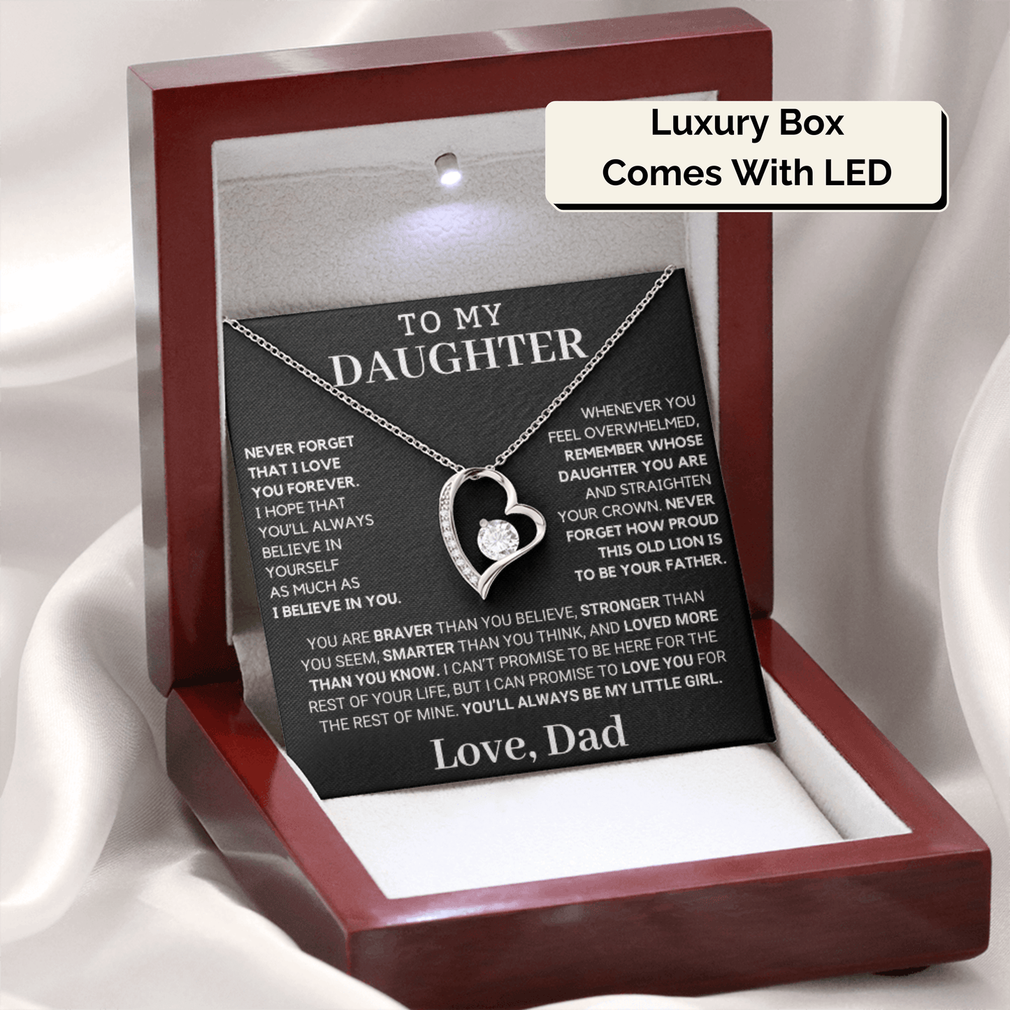 Gift for Daughter: Never Forget How Proud I Am To Be Your Father