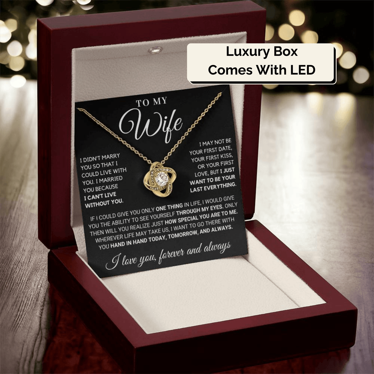Gift for Wife: I Can't Live Without You