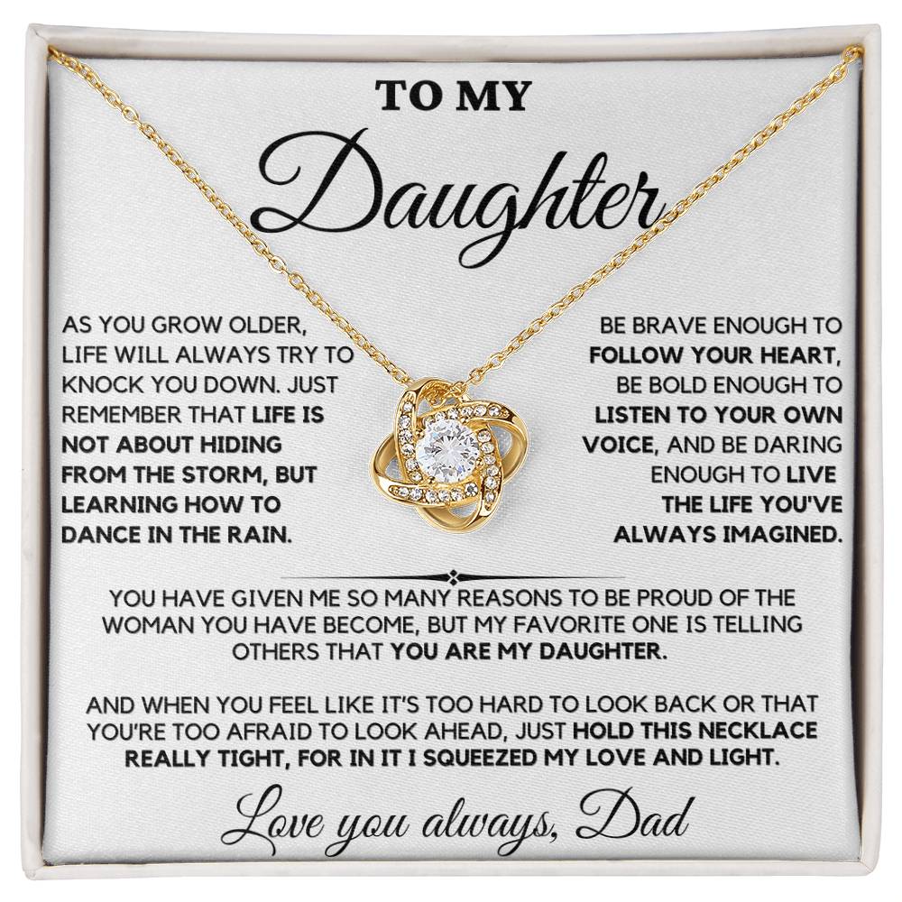 To My Daughter from Dad - Love Knot