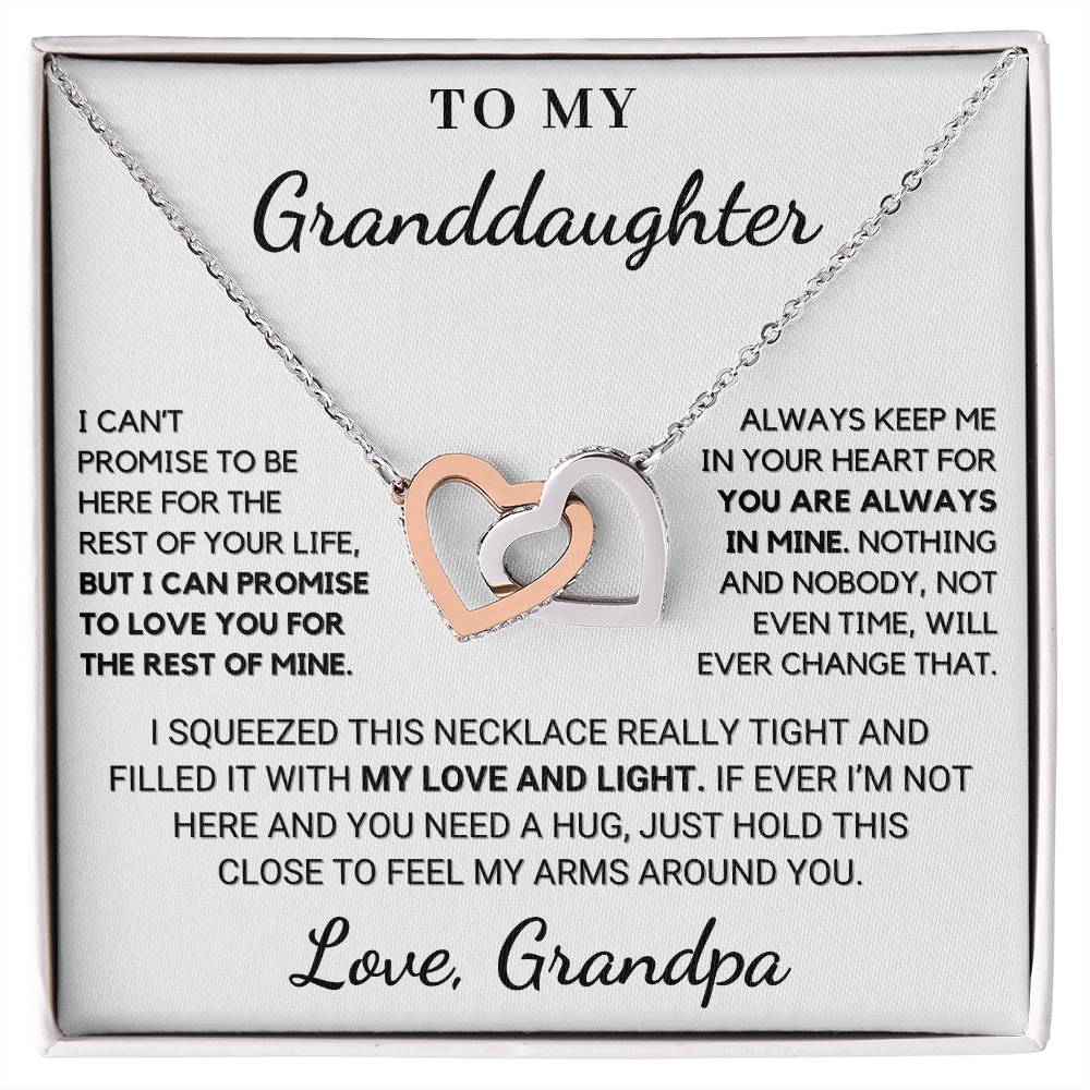 Gift for Granddaughter: I Squeezed This Necklace Really Tight