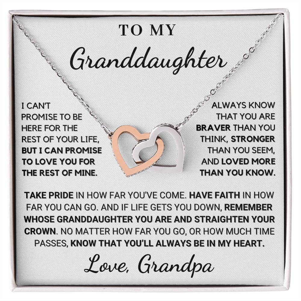 Gift for Granddaughter: You'll Always Be In My Heart