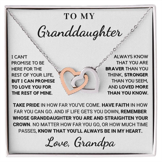 Gift for Granddaughter: You'll Always Be In My Heart