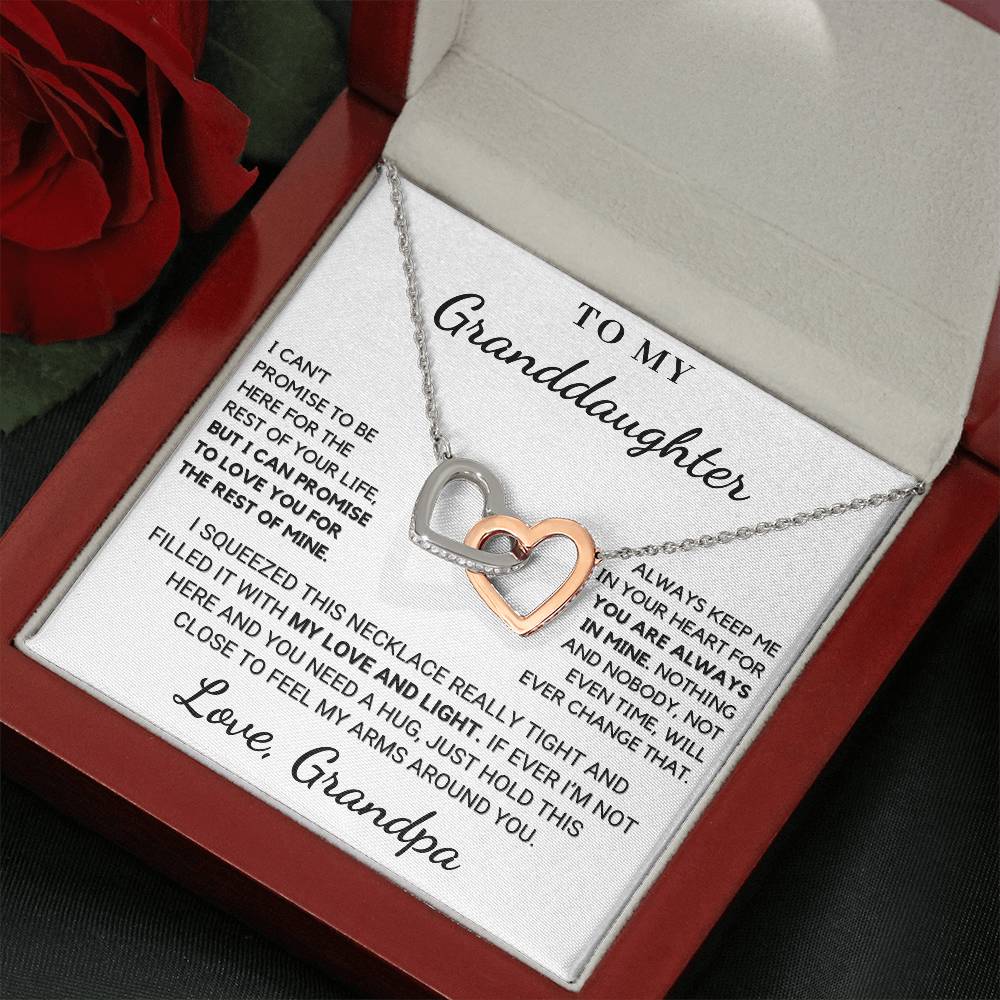 Gift for Granddaughter: I Squeezed This Necklace Really Tight