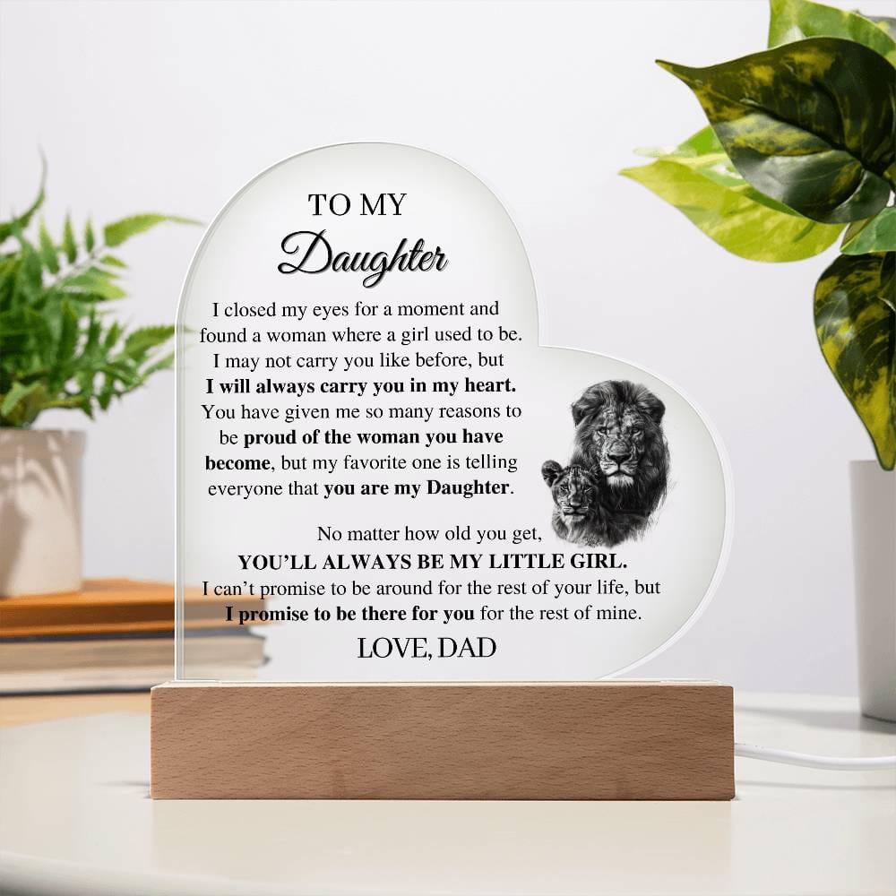 Gift To Daughter: You'll Always Be My Little Girl