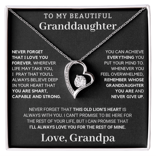 To My Granddaughter: This Old Lion's Heart Is Always With You - Forever Love