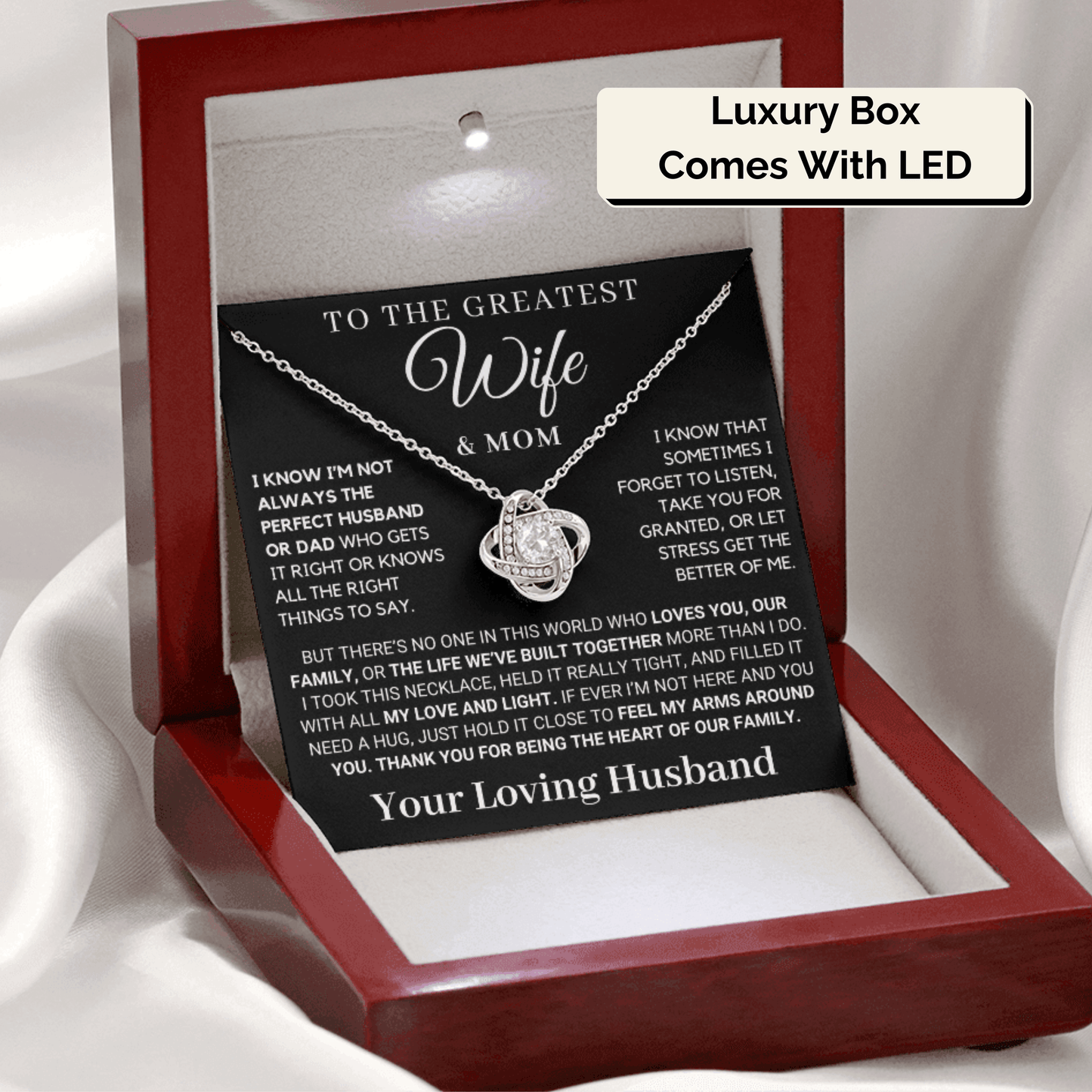 (Mother's Day Special) Gift for Wife: Thank You For Being The Heart Of Our Family