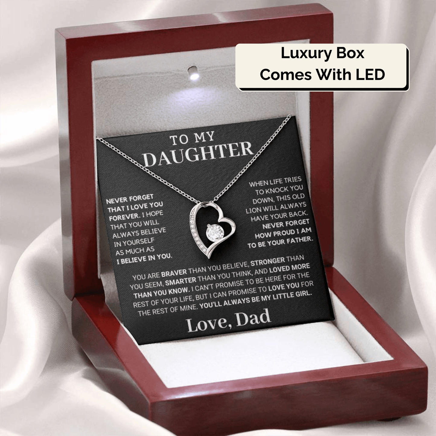 Gift For Daughter: Never Forget How Proud I Am To Be Your Father 🎁