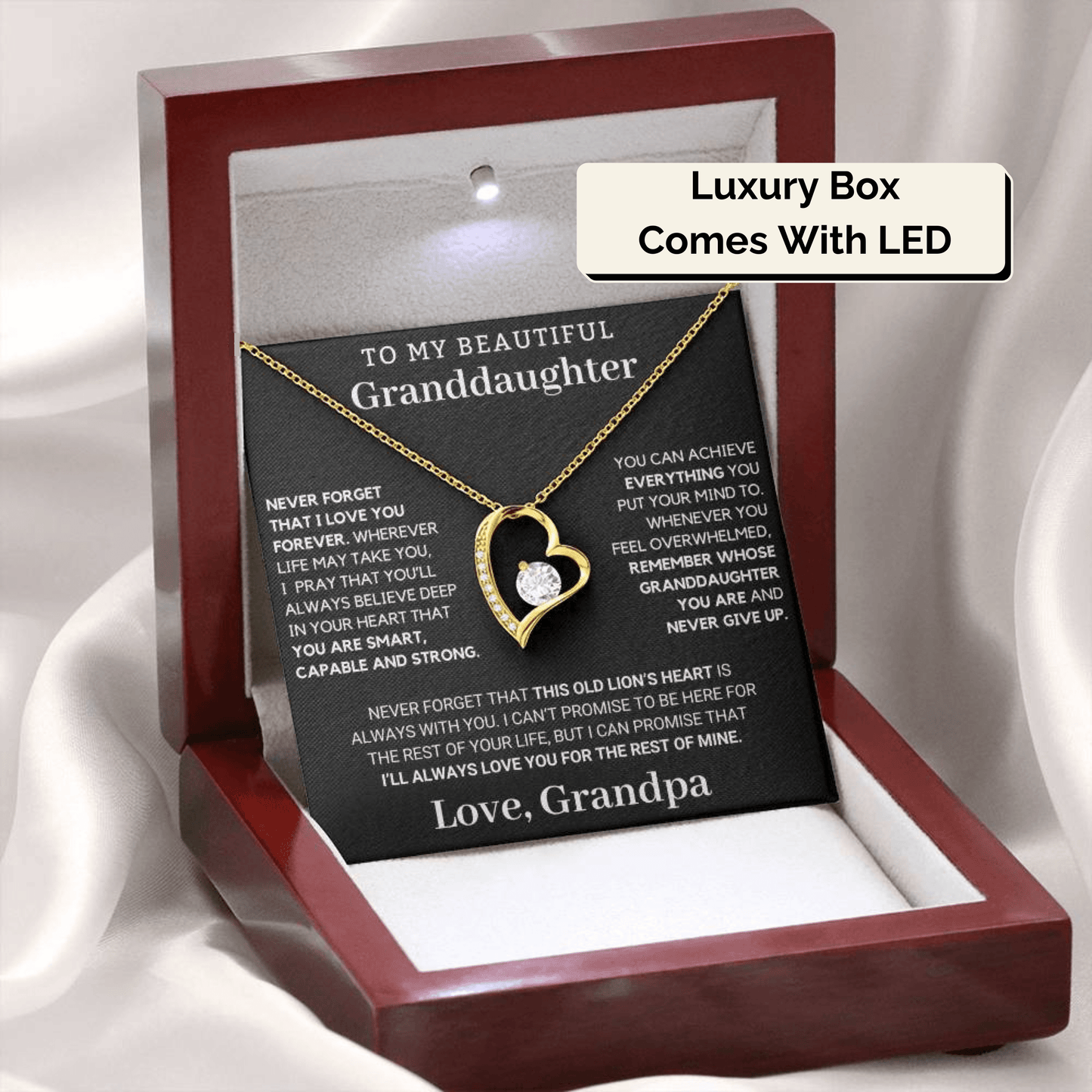 To My Granddaughter: This Old Lion's Heart Is Always With You - Forever Love
