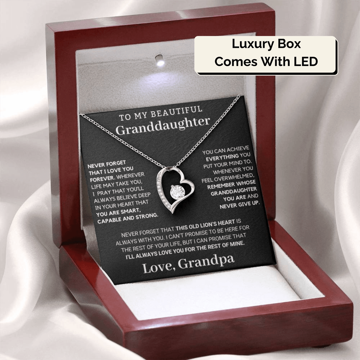 To My Granddaughter: This Old Lion's Heart Is Always With You - Forever Love