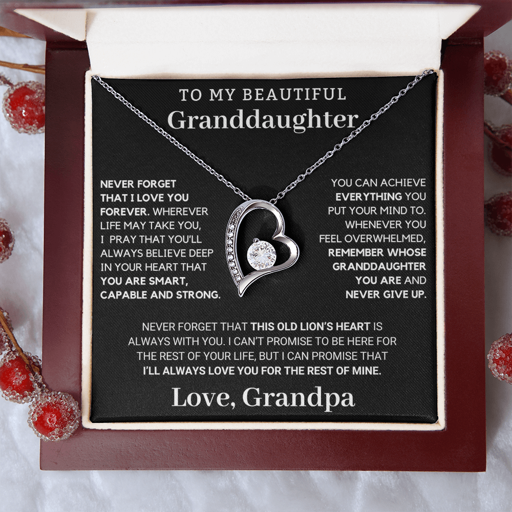 To My Granddaughter: This Old Lion's Heart Is Always With You - Forever Love