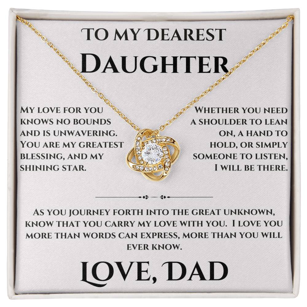 To My Dearest Daughter - Love Knot