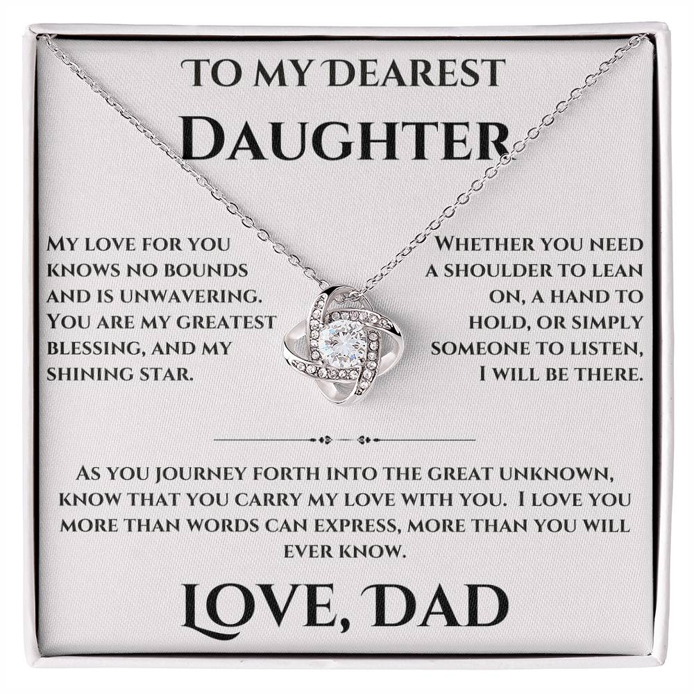 To My Dearest Daughter - Love Knot