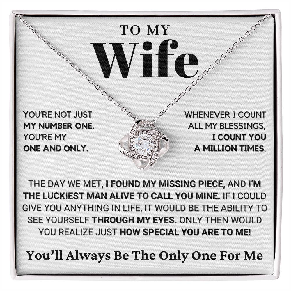 Gift for Wife: You'll Always Be The Only One For Me