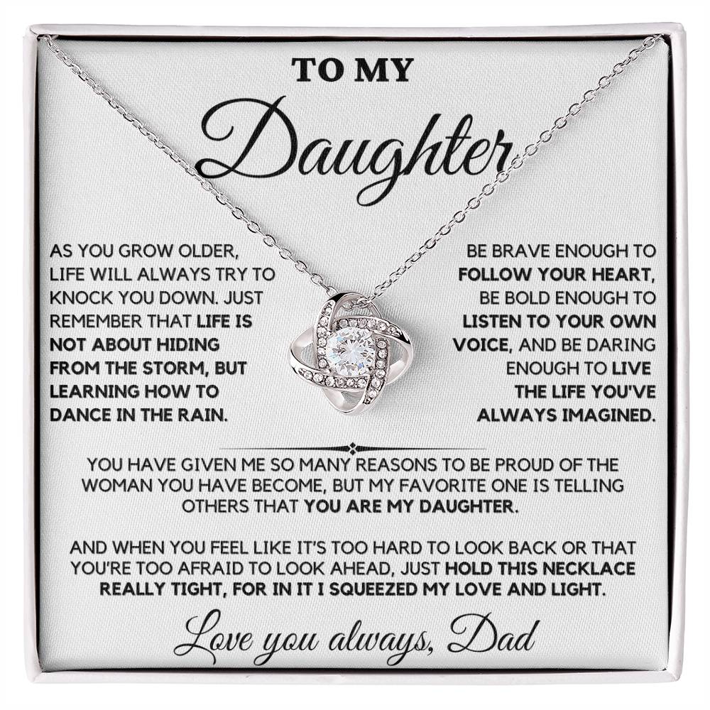 To My Daughter from Dad - Love Knot