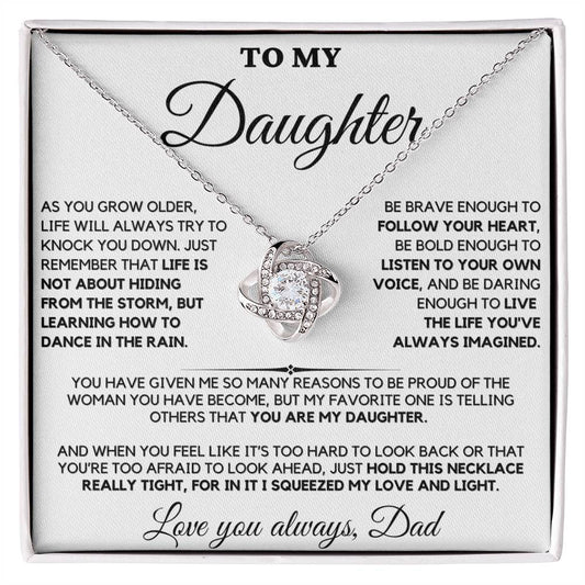 To My Daughter from Dad - Love Knot