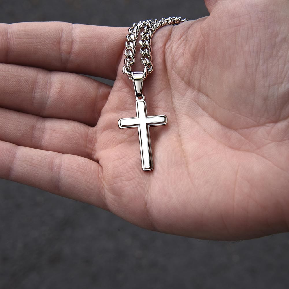 Gift for Grandson: Motivational Cross