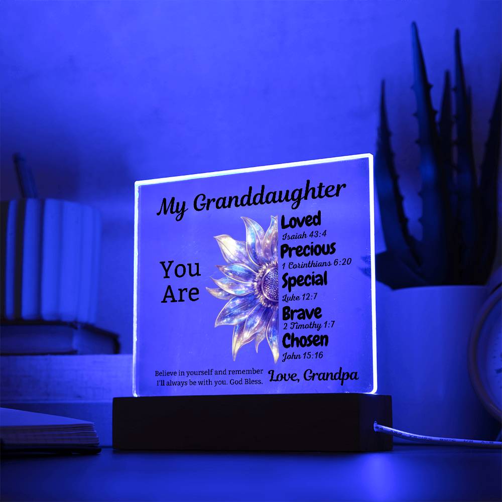 Gift for Granddaughter: You Are