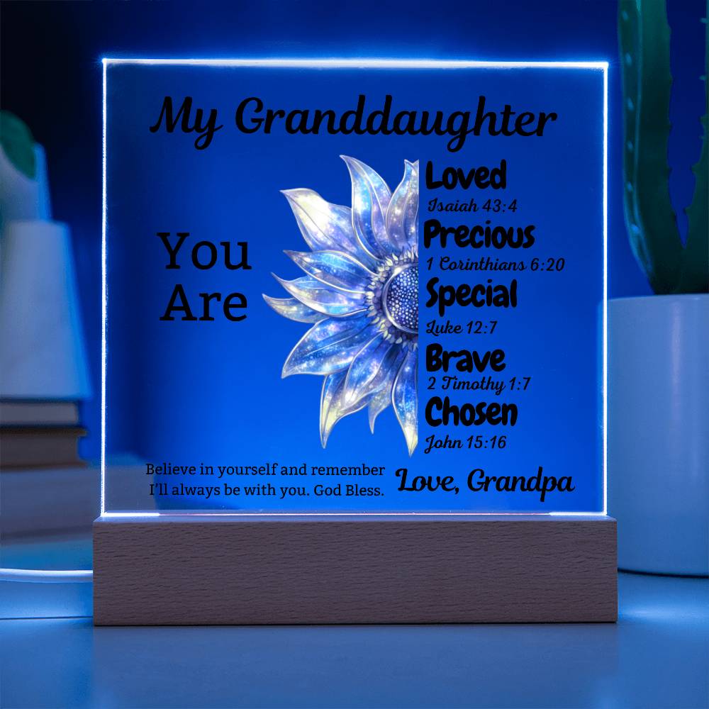 Gift for Granddaughter: You Are