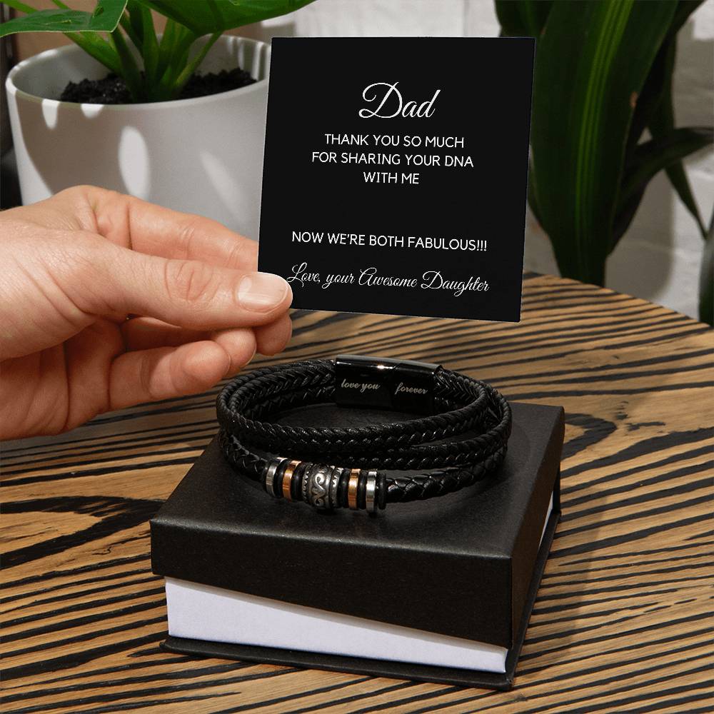 Dad Thank You So Much For Sharing Your DNA With Me Bracelet