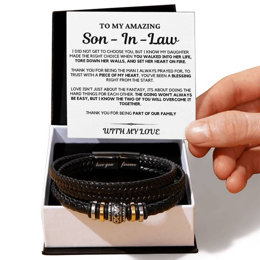 To My Son-in-Law I Did Not Get to Choose You - Bracelet