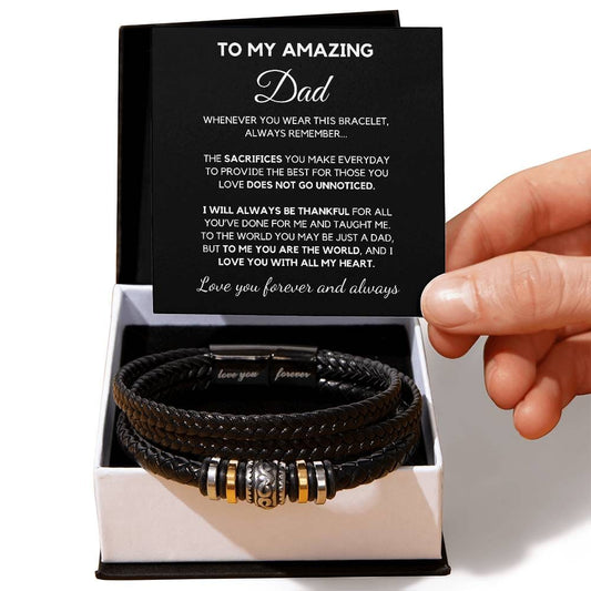 To My Amazing Dad Your Sacrifice Does Not Go Unnoticed - Bracelet