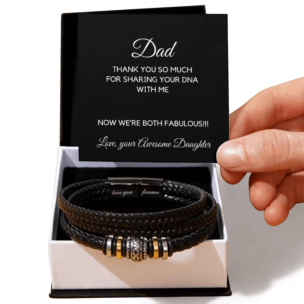 Dad Thank You So Much For Sharing Your DNA With Me Bracelet