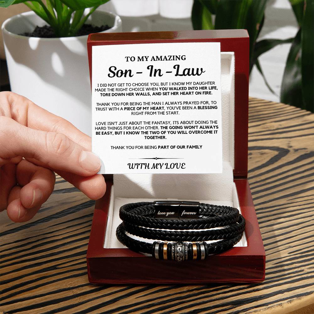 To My Son-in-Law I Did Not Get to Choose You - Bracelet