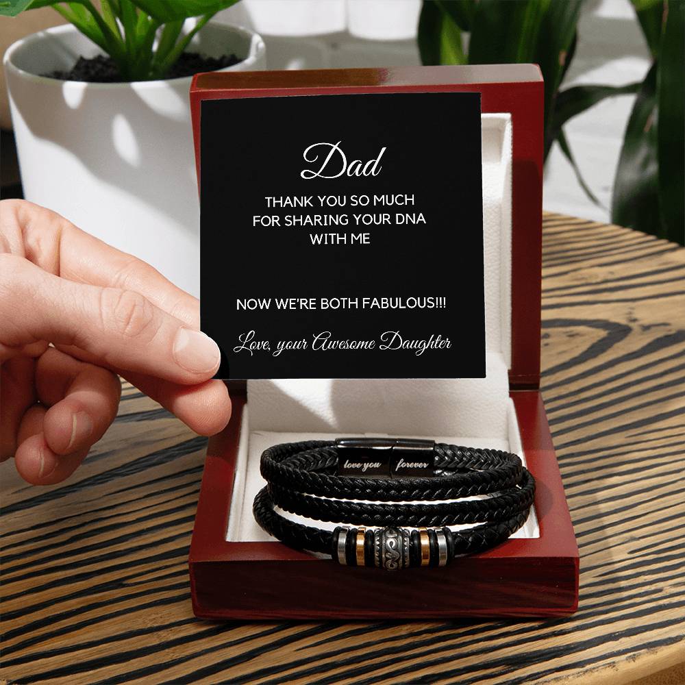 Dad Thank You So Much For Sharing Your DNA With Me Bracelet