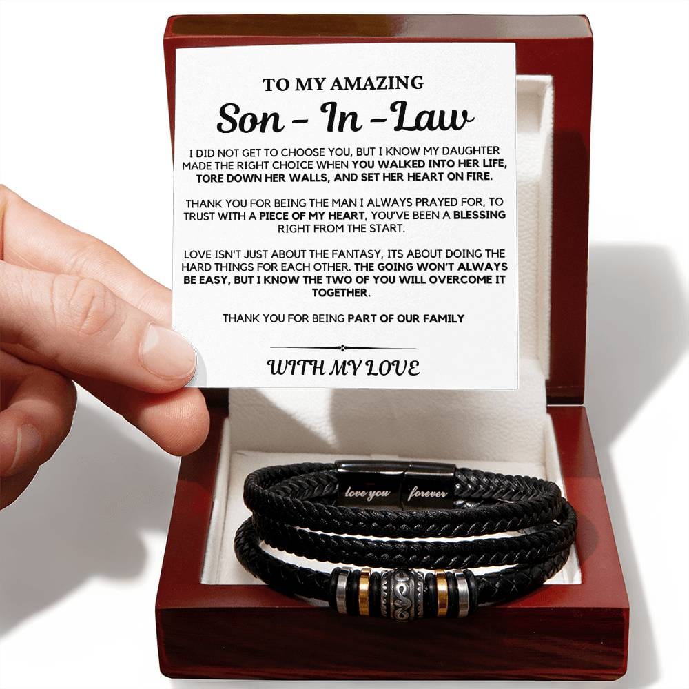 To My Son-in-Law I Did Not Get to Choose You - Bracelet