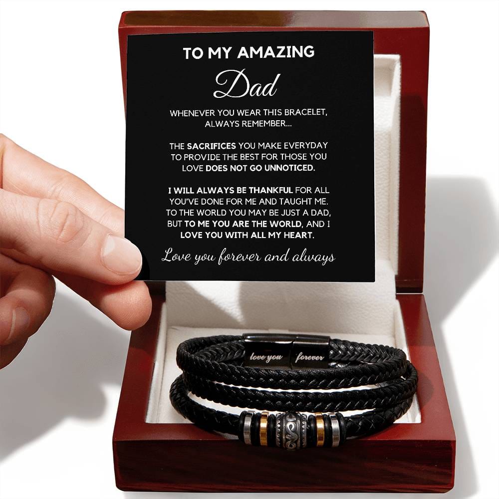 To My Amazing Dad Your Sacrifice Does Not Go Unnoticed - Bracelet