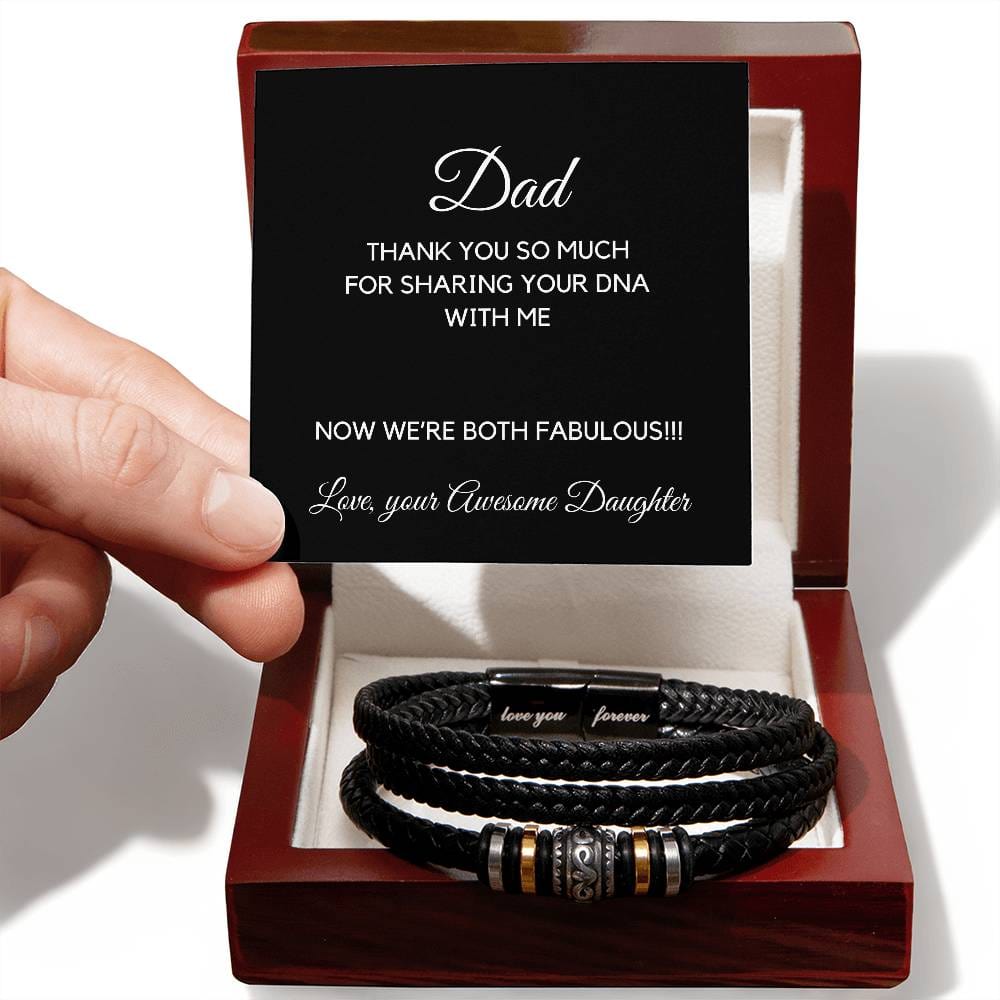 Dad Thank You So Much For Sharing Your DNA With Me Bracelet