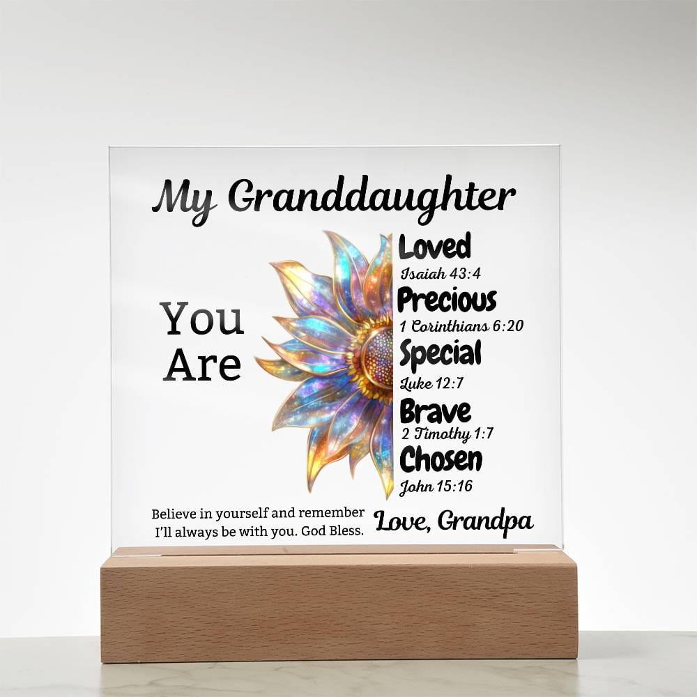 Gift for Granddaughter: You Are