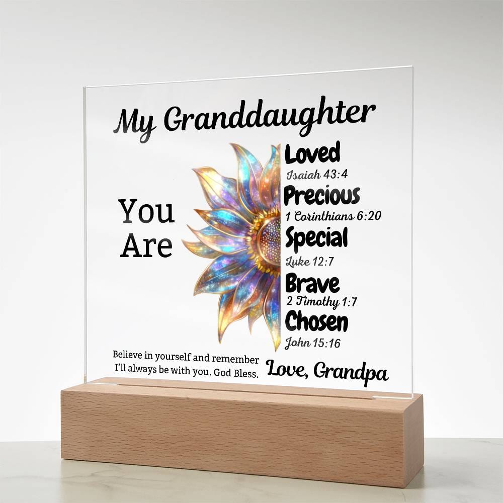 Gift for Granddaughter: You Are