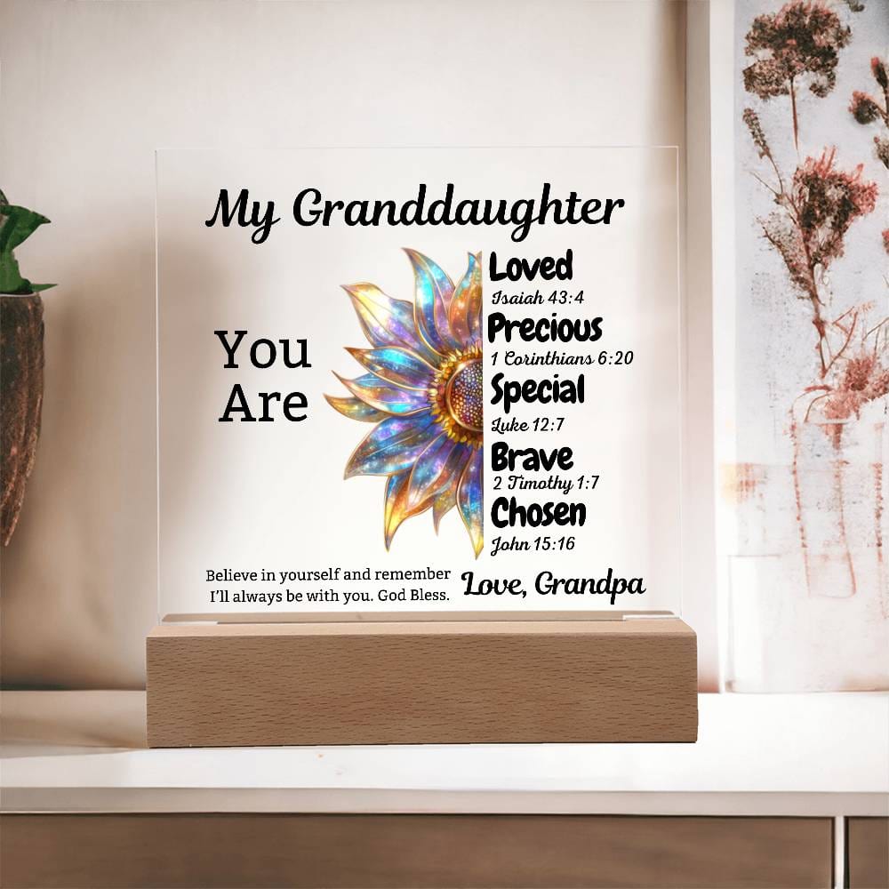 Gift for Granddaughter: You Are