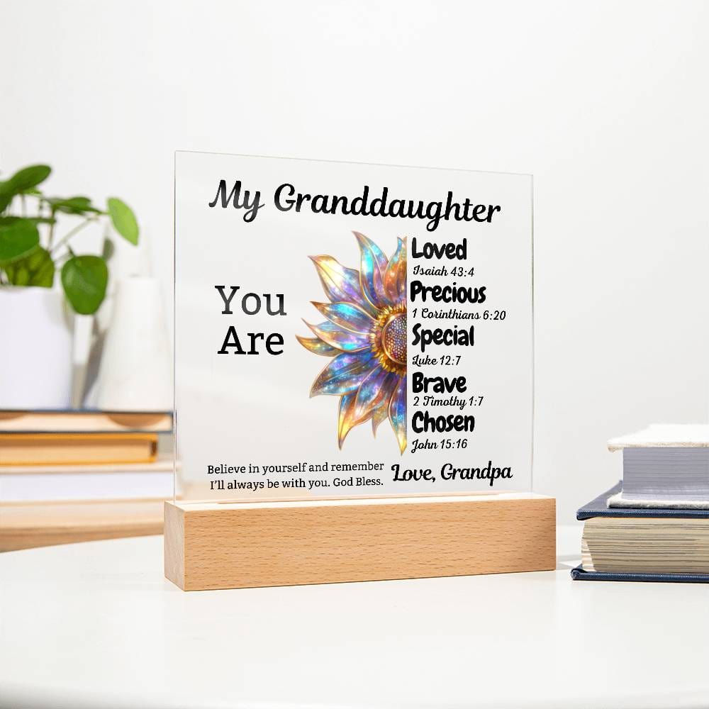 Gift for Granddaughter: You Are