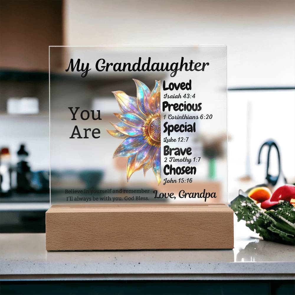 Gift for Granddaughter: You Are